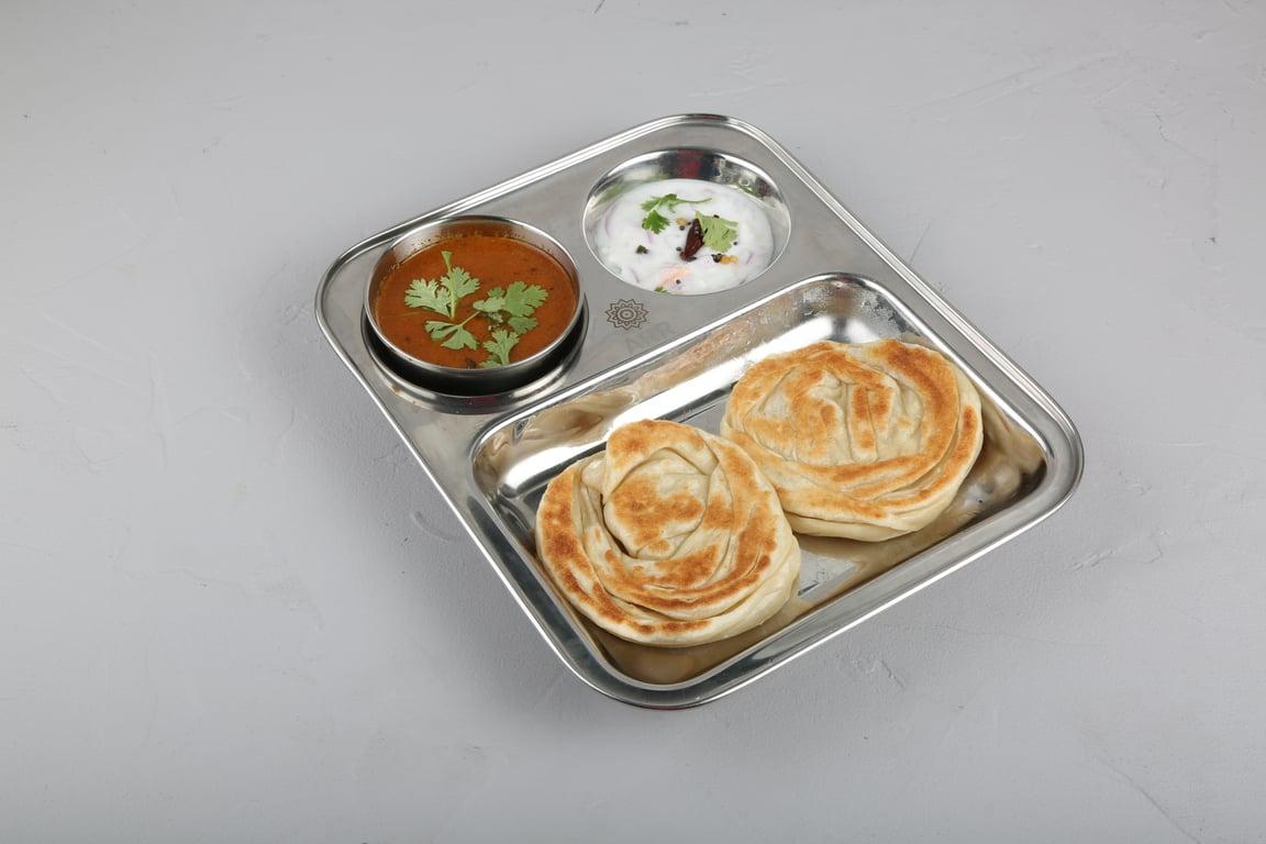 Parotta (2)  with kurma