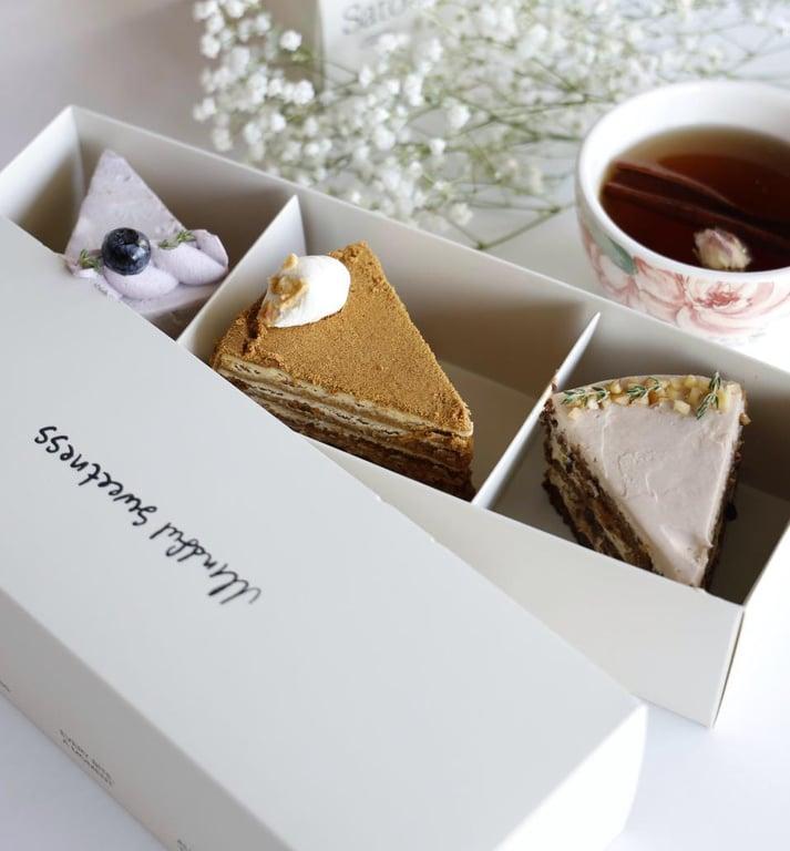 Dessert Slice Box of 3 